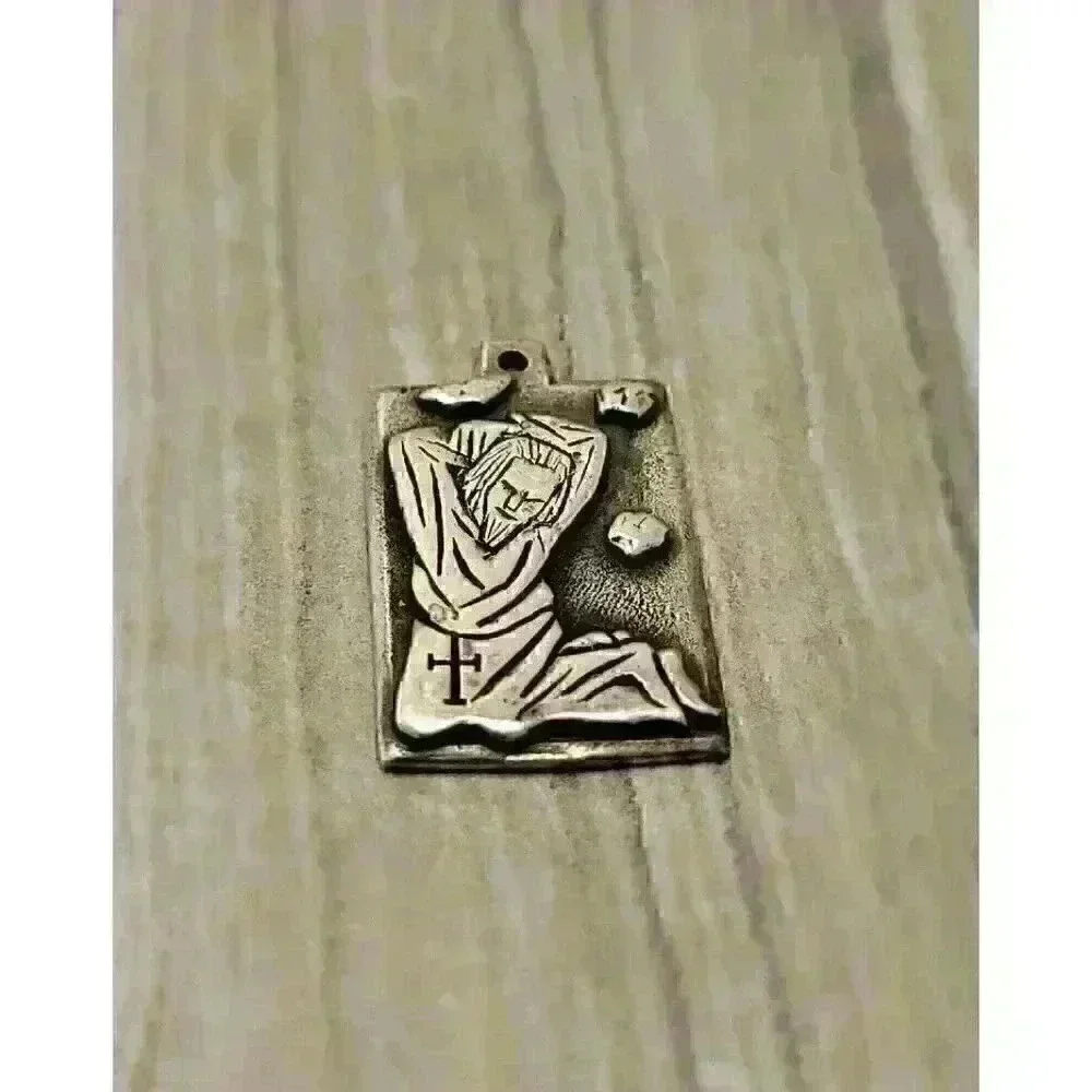 James Avery Sterling Silver St Stephen the Martyr Charm Retired - Picture 1 of 5